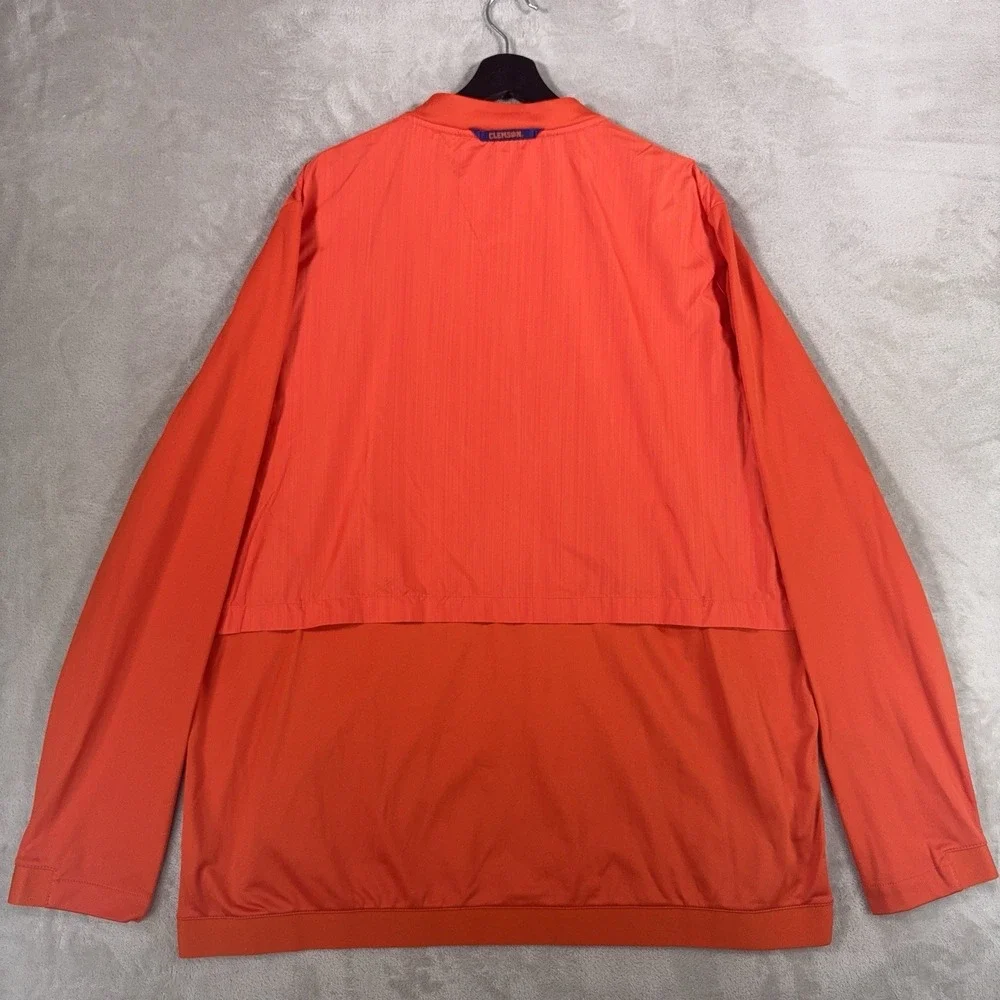 Nike Clemson Tigers Sideline Jacket Mens XXL Orange Lightweight On Field